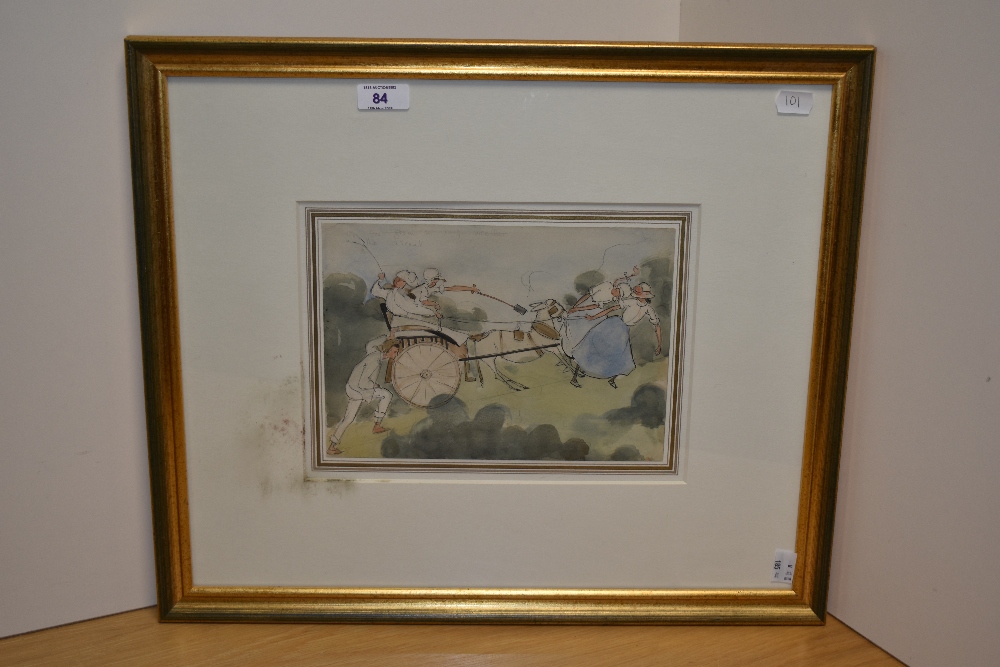 Arthur Hacker (1858-1919, British), watercolour, 'The Ascent', gallery label verso, framed, mounted, - Bild 2 aus 4