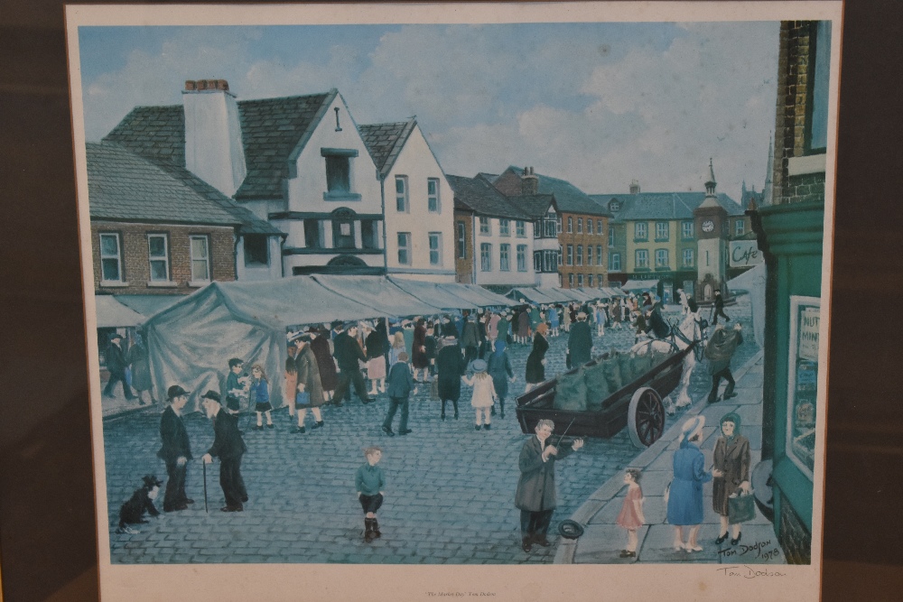 After Tom Dodson (1910-1991, British), coloured prints, Four illustrations titled 'Smith Street - Image 6 of 6