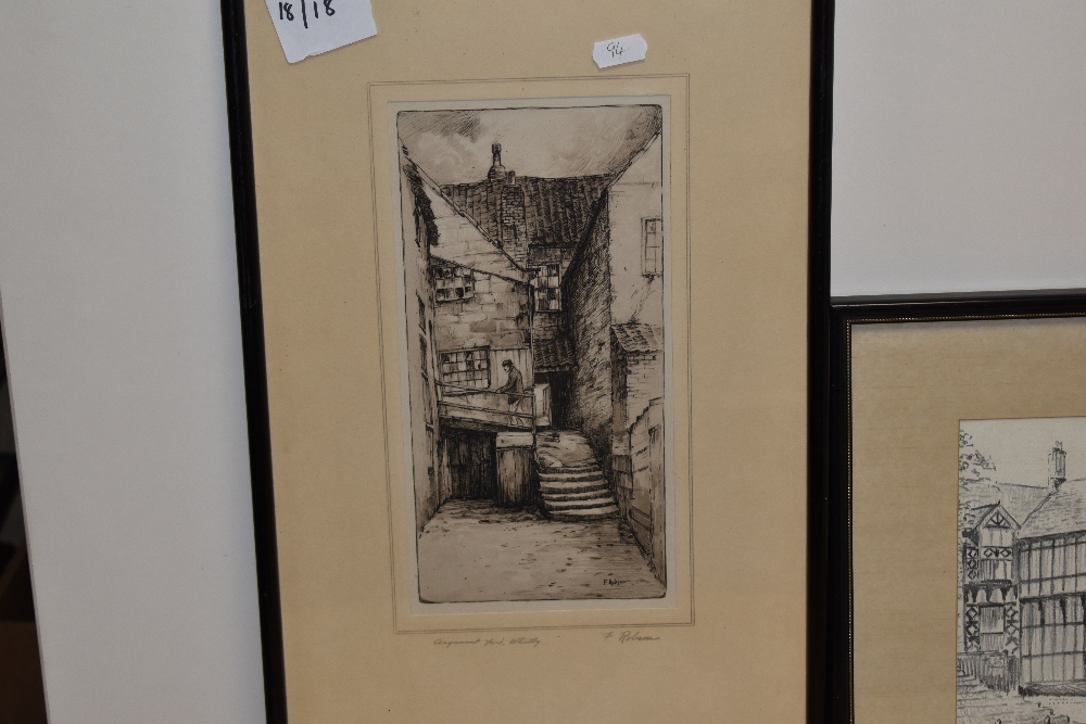 Peter Monks (20th Century, British), a pencil sketch, 'Woreley Boat Steps', signed to the lower - Image 3 of 7