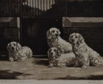 Reuben Ward Binks (1880-1950, British), print/proof, 'The Clumbers of Sandringham', signed in pencil
