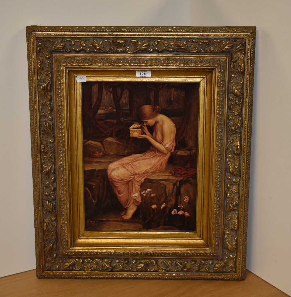 After John William Waterhouse (1849-1917, British), coloured print, 'Psyche Opening the Golden Box', - Bild 2 aus 3