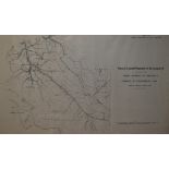 A framed 1917 Bolton Corporation Water (sheet No1) Plan of Lands to be Acquired, rural district of