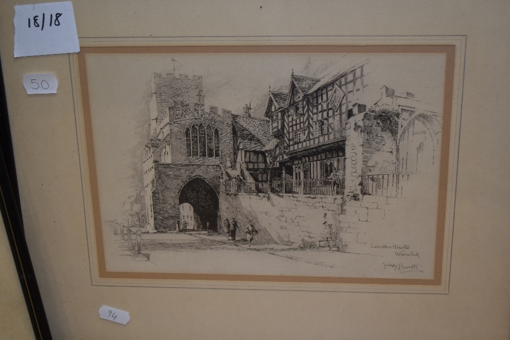 Peter Monks (20th Century, British), a pencil sketch, 'Woreley Boat Steps', signed to the lower - Image 6 of 7