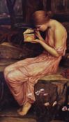 After John William Waterhouse (1849-1917, British), coloured print, 'Psyche Opening the Golden Box',