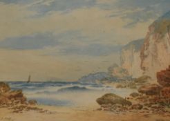 C.E. Cooke (19th/20th Century, British), watercolour, An attractive coastal landscape depicting a