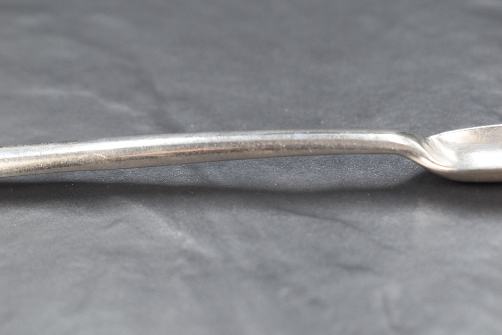 A scarce and appealing late George I/early George II silver marrow scoop, of traditional form with - Image 4 of 4