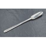 A George III silver marrow scoop, of traditional design with feather edge moulding to the central