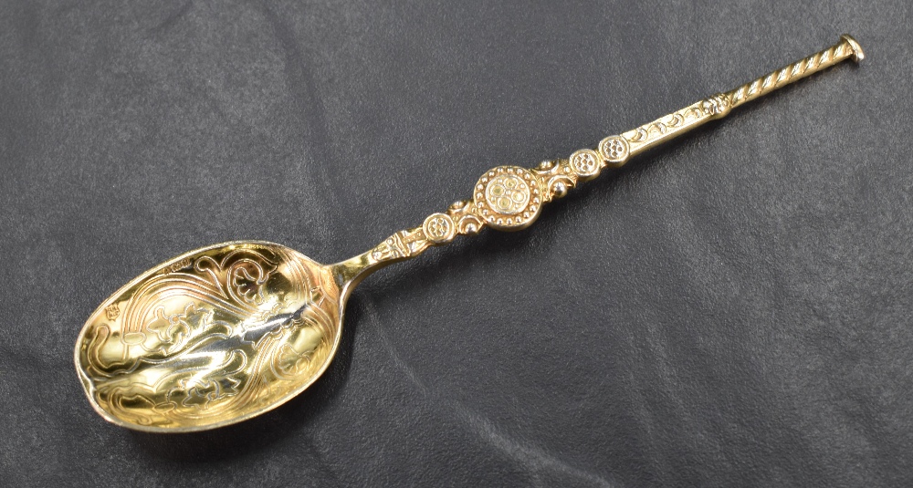 A set of twelve early 20th century silver spoons, replicating the Anointing Spoon used as part of - Image 2 of 3