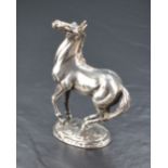 The First British Horse Society Silver Sculpture 'Playing Up' after Lorne McKean, import marks for
