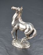 The First British Horse Society Silver Sculpture 'Playing Up' after Lorne McKean, import marks for