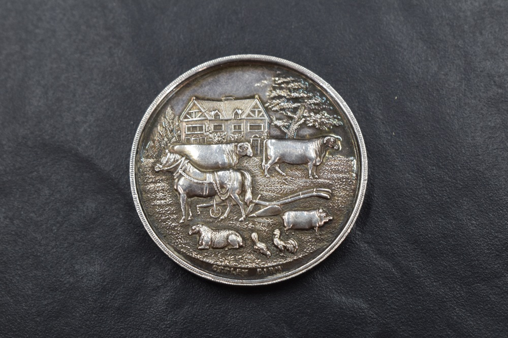 Local interest Victorian Westmorland & Kendal District Agricultural Society Centenary Show medal, - Image 2 of 3