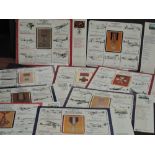 JERSEY 9 x RAF (DM) Flown Gallantry Medal Awards Autographed Covers, Limited Editions, signed by