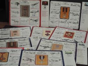 JERSEY 9 x RAF (DM) Flown Gallantry Medal Awards Autographed Covers, Limited Editions, signed by