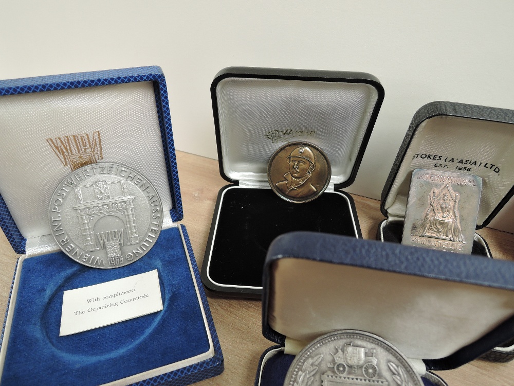 COLLECTION OF THE PHILATELIC MEDALS AWARDED TO FRANK CHADWICK INC SILVER TAPLING MEDAL 1967 A - Bild 6 aus 10