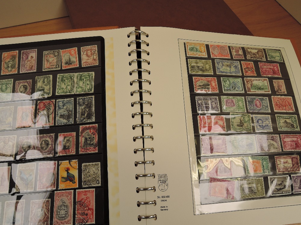 BRITISH COMMONWEALTH MINT AND USED COLLECTION ALL CHIEFLY GVI OR EARLIER Lindner album with slip - Image 3 of 6