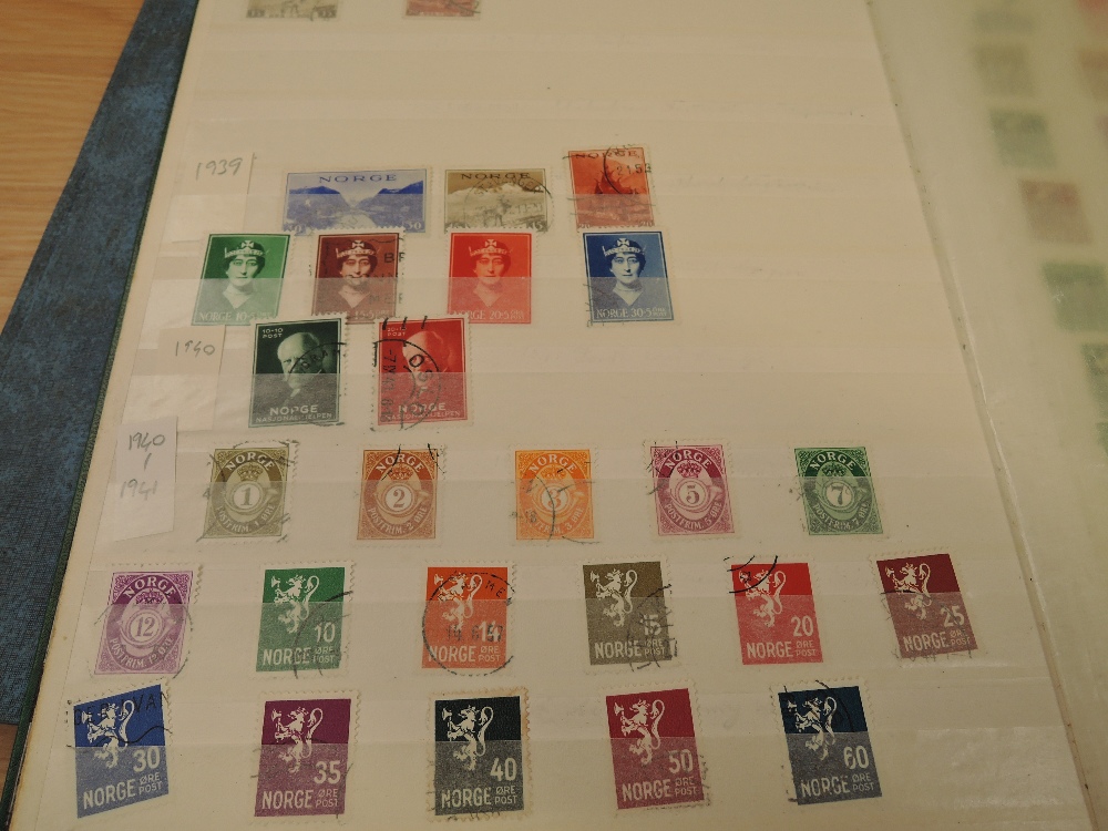 NORWAY, STAMP COLLECTION IN 2 STOCKBOOKS, ALL ERAS MINT AND USED Couple of stockbooks, with good and - Image 5 of 6