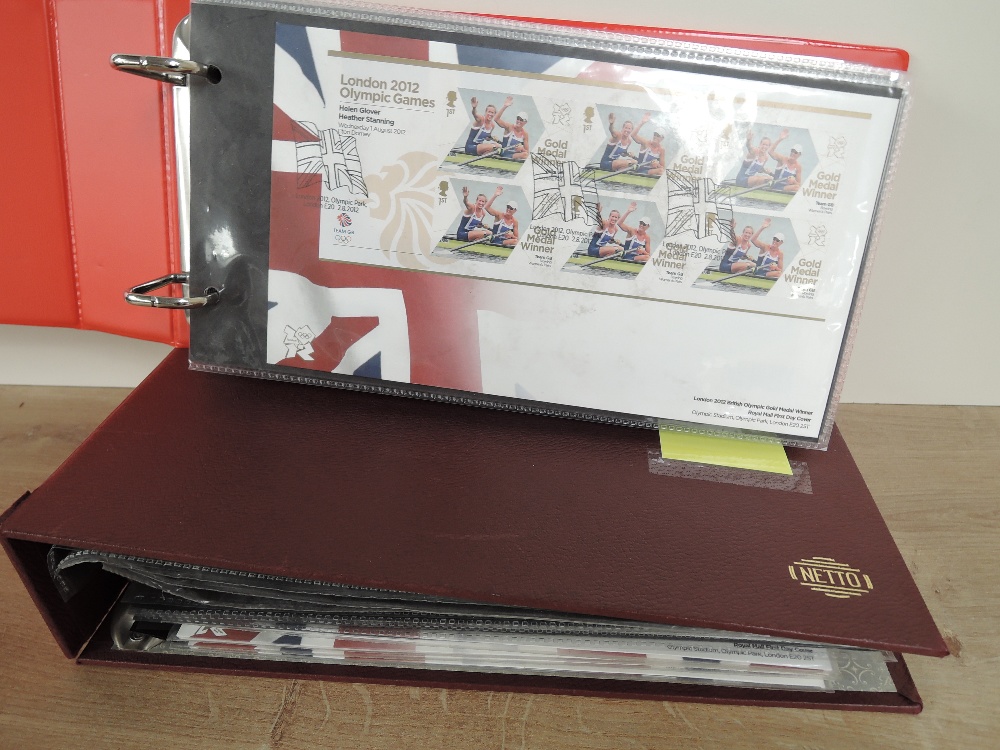 GB 2012 OLYMPIC & PARALYMPICS COMPLETE GOLD MEDAL WINNERS COLLECTION IN SHEETLETS Two cover albums