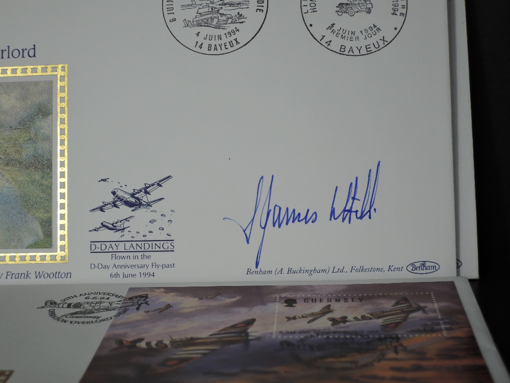 OPERATION OVERLORD 1994 TRIO OF SIGNED FIRST DAY COVERS INCLUDING JOHNNIE JOHNSON Trio of Benham - Image 3 of 4