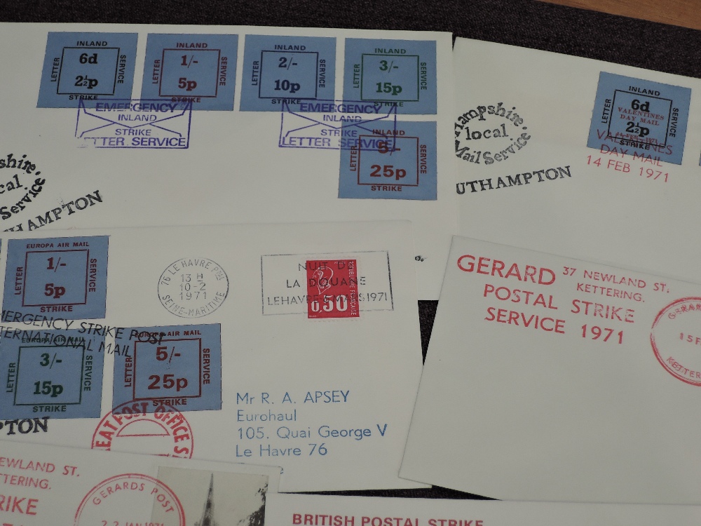 GB 1971 COLLECTION OF 16 GPO STRIKE MAIL COVERS Mix of 16 strike mail covers from the famous GPO - Image 4 of 5