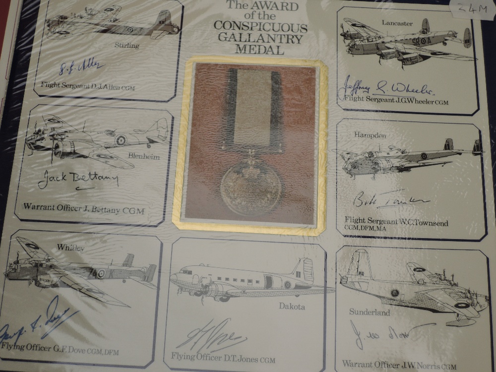 JERSEY 9 x RAF (DM) Flown Gallantry Medal Awards Autographed Covers, Limited Editions, signed by - Image 6 of 8