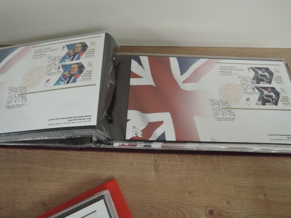 GB 2012 OLYMPIC & PARALYMPICS COMPLETE GOLD MEDAL WINNERS COLLECTION IN SHEETLETS Two cover albums - Image 3 of 3