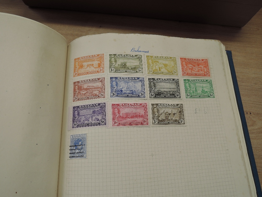 WORLD STAMPS COLLECTION IN ALBUM AND 2 FLAT BOXES WITH LEAVES, COVERS ETC Springback album with - Image 2 of 11