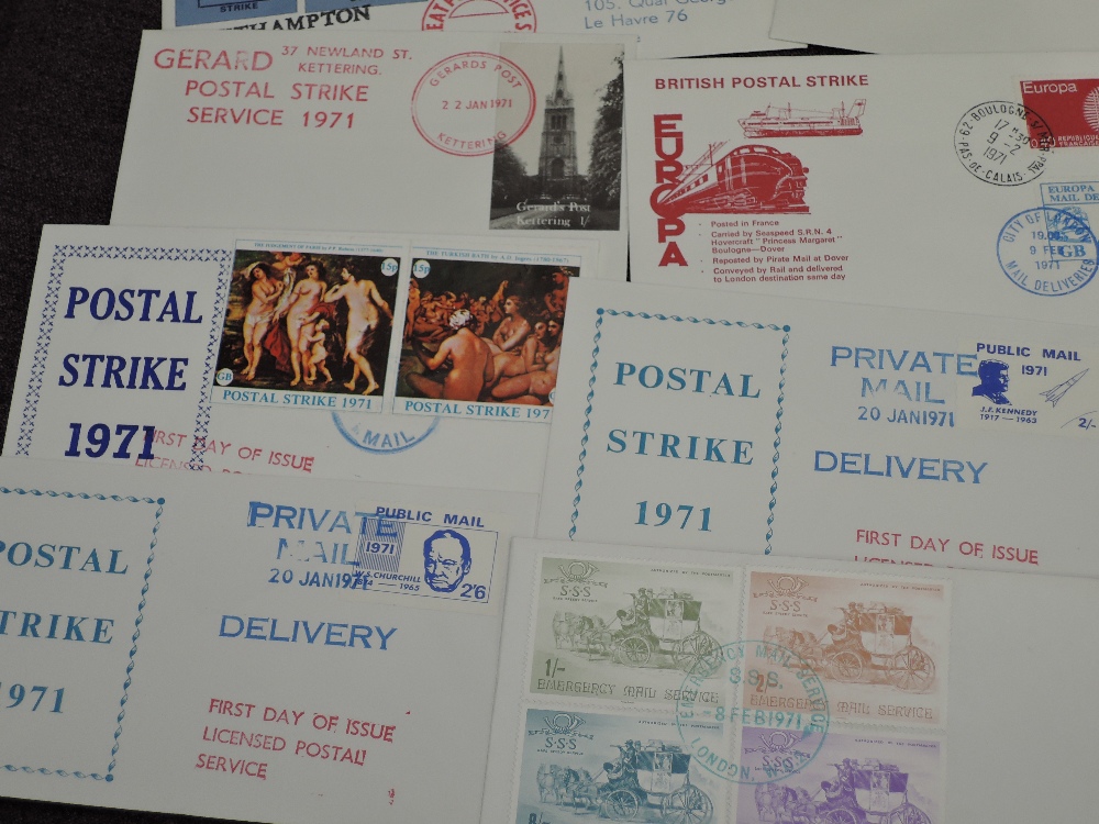 GB 1971 COLLECTION OF 16 GPO STRIKE MAIL COVERS Mix of 16 strike mail covers from the famous GPO - Image 5 of 5