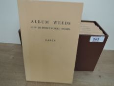 BOOKS, ALBUM WEEDS, HOW TO DETECT FORGED STAMPS BY EAREE, REV R B FULL BOX SET IN 8 VOLUMES Not