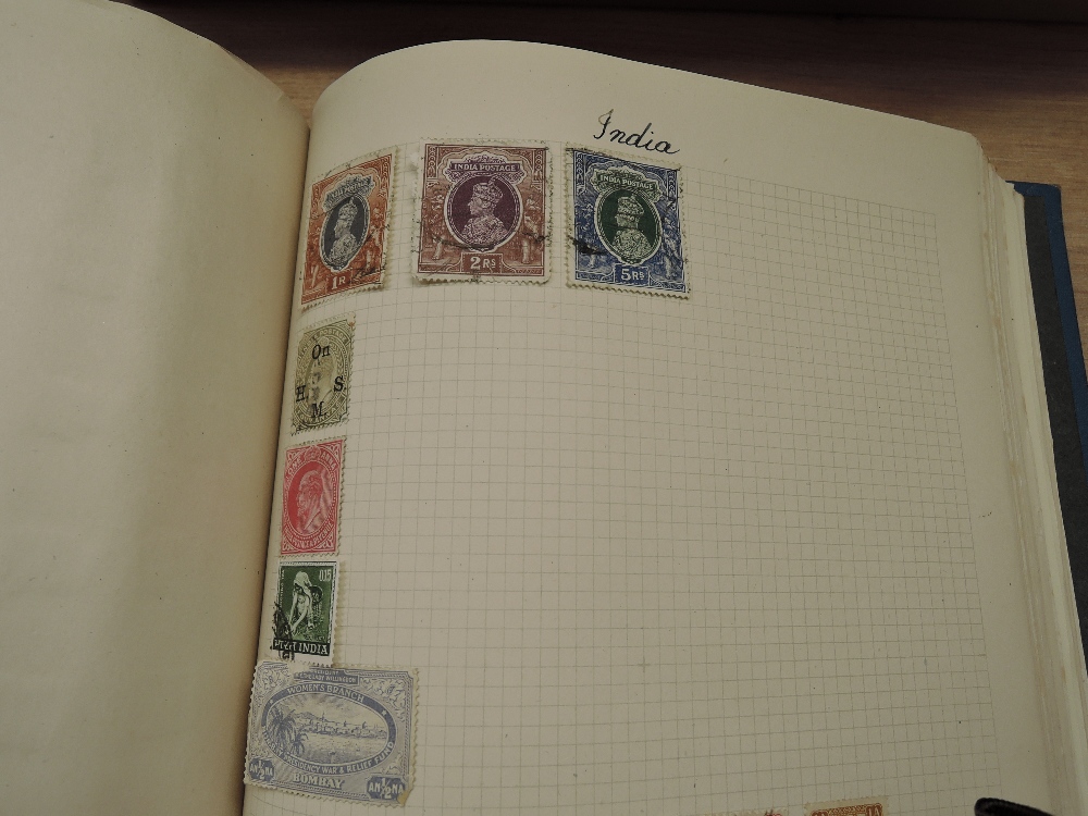 WORLD STAMPS COLLECTION IN ALBUM AND 2 FLAT BOXES WITH LEAVES, COVERS ETC Springback album with - Image 4 of 11