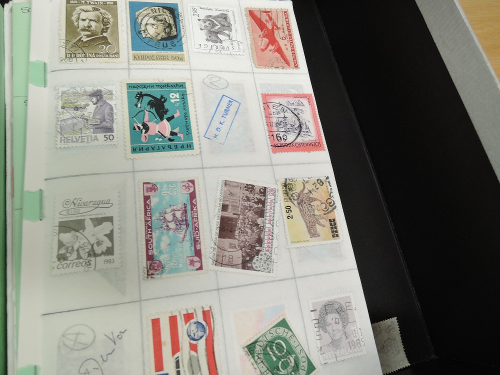 WORLD STAMPS IN APX 50 OLD CLUB BOOKS - ALL ERAS, MINT AND USED Old box with in the region of 50 old - Image 4 of 5