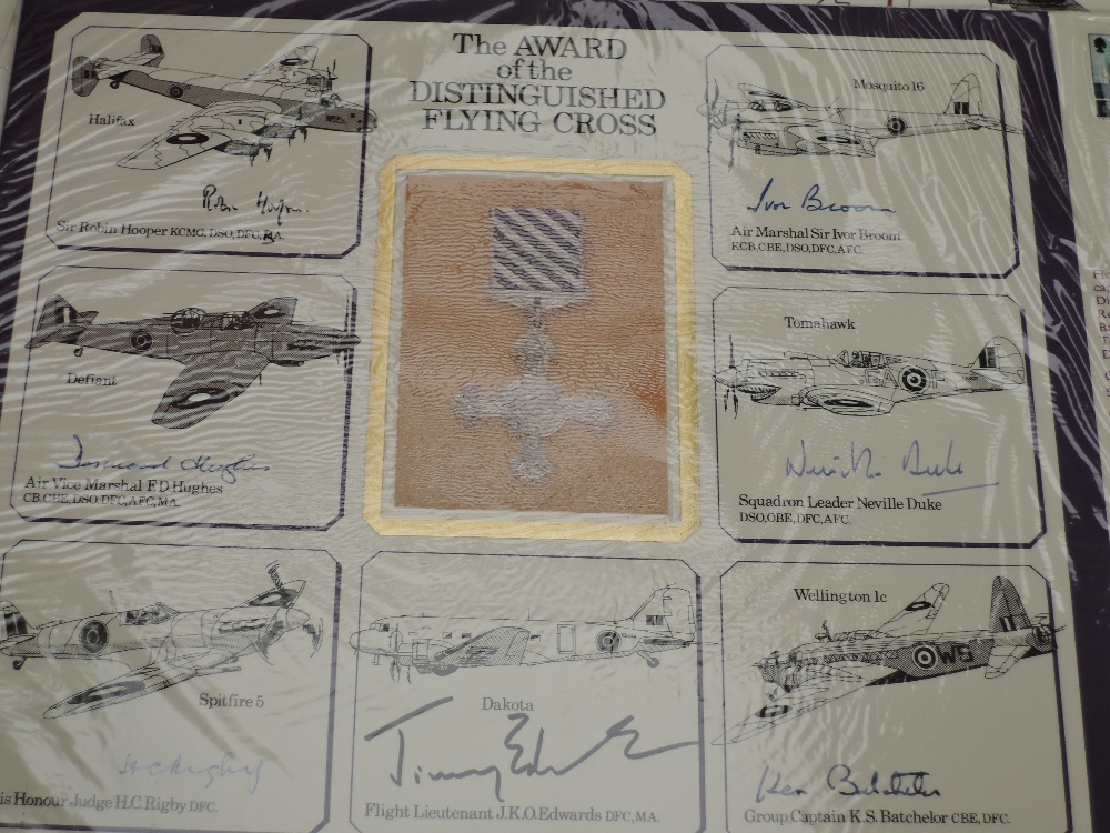 JERSEY 9 x RAF (DM) Flown Gallantry Medal Awards Autographed Covers, Limited Editions, signed by - Image 4 of 8