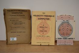 Aviation Ephemera. Walling, S. A. & Hill, J. C. - The Velocity-Triangle Computer in Principle and