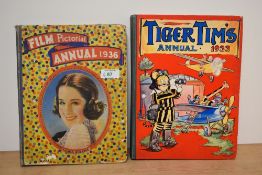 Children's. Tiger Tim's Annual 1933. London: 'tiger tim's weekly', 1933. Original cloth spine with