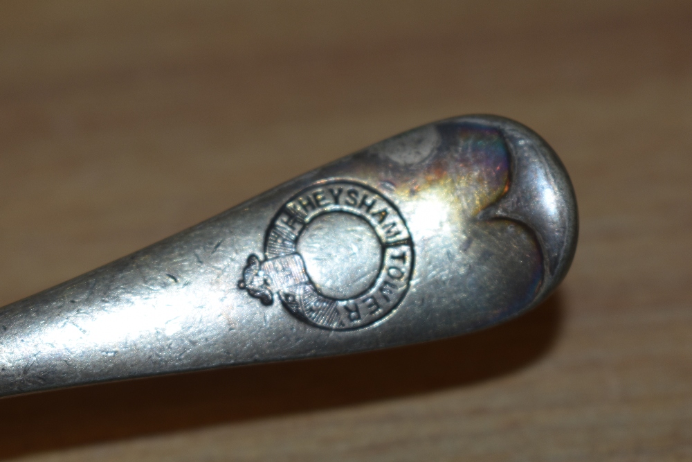 A vintage brass ashtray 'Aangeboden door het personeel, S.S Zafra', a clothes brush marked H.M.S.P - Image 2 of 2