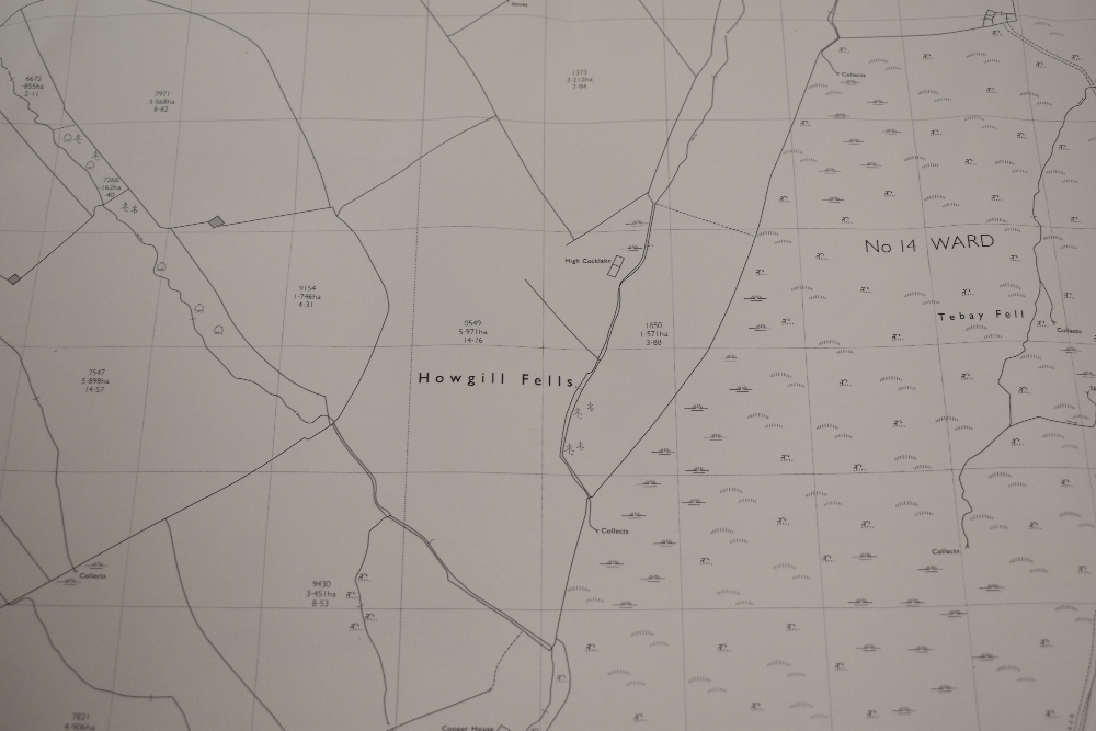 An assorted collection of vintage paper plans and maps of the local area, Kendal, the Howgill Fells, - Image 3 of 3