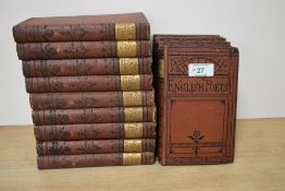 Poetry. Thirteen volumes from Bell's English Poets series. Includes: Chaucer in eight volumes;