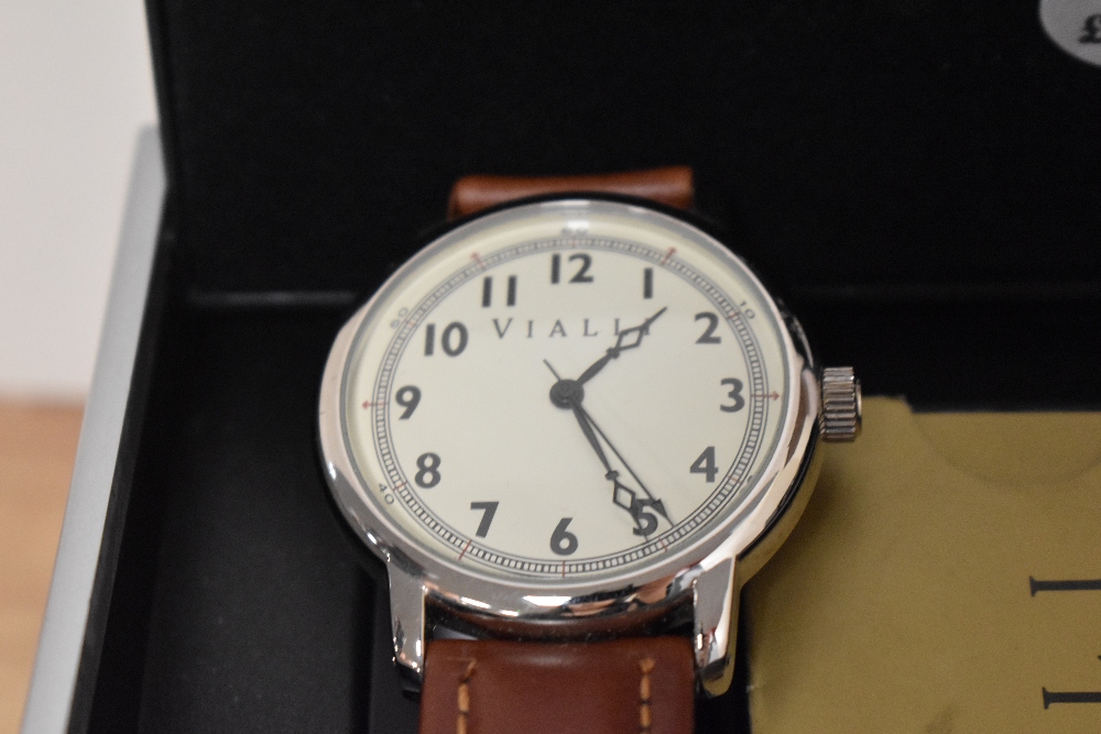 Four watches, as new in boxes, including Newton, Henley, Vialli and Pagani design. - Image 3 of 5