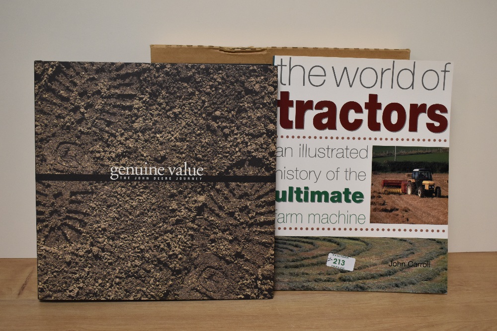 Two books, The world of tractors by John Caroll and Genuine value, The John Deere story.