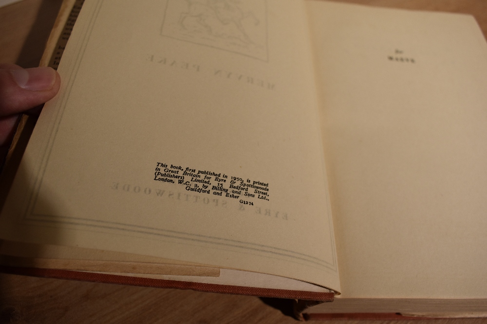 Literature. Peake, Mervyn - Gormenghast Trilogy. Three volumes - Titus Groan (1946, 1st); - Image 4 of 5
