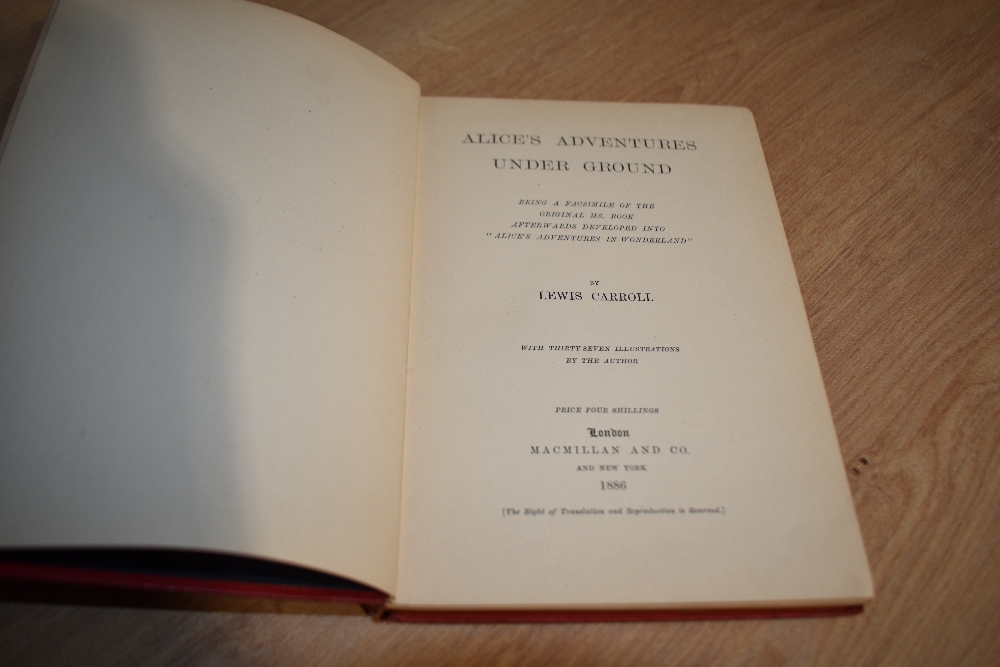 Literature. Carroll, Lewis - Alice's Adventures Under Ground. London: Macmillan and Co. 1886. - Bild 2 aus 7