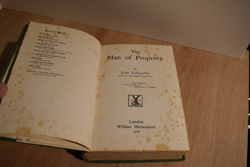 Literature. First Editions. Galsworthy, John - A Man of Devon. Edinburgh: William Blackwood and - Image 3 of 3
