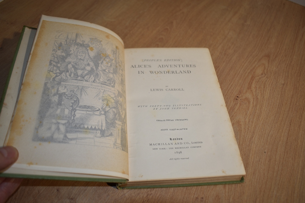 Children's. Carroll, Lewis - Alice's Adventures in Wonderland. London: Macmillan and Co., Ltd. 1898. - Image 2 of 2