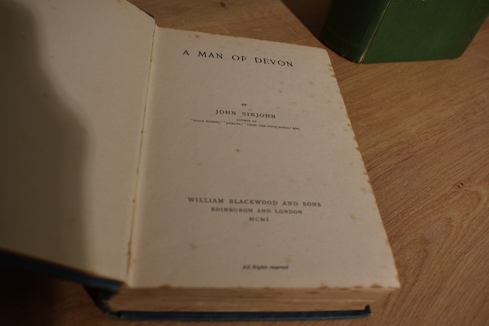 Literature. First Editions. Galsworthy, John - A Man of Devon. Edinburgh: William Blackwood and - Image 2 of 3