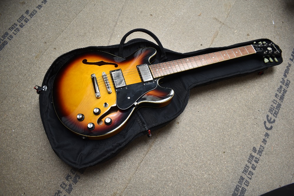 An Epiphone ES-339 hollow body electric guitar, serial number 18111501247, sold with TGI gig bag