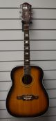 A Harmony Sovereign jumbo acoustic guitar, sunburst (This guitar forms part of the Olly Alcock