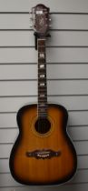 A Harmony Sovereign jumbo acoustic guitar, sunburst (This guitar forms part of the Olly Alcock