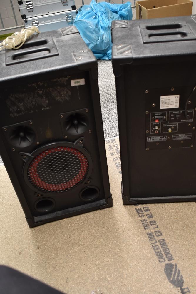 A pair of Digital Audio DP234 speakers (one powered one slave)