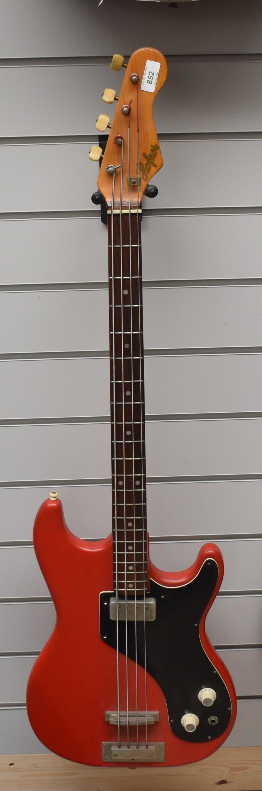 A vintage Hofner professional bass guitar having lovely narrow neck, a definite players