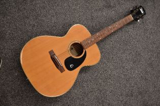 A vintage Epiphone FT-130 Caballero acoustic guitar , no case
