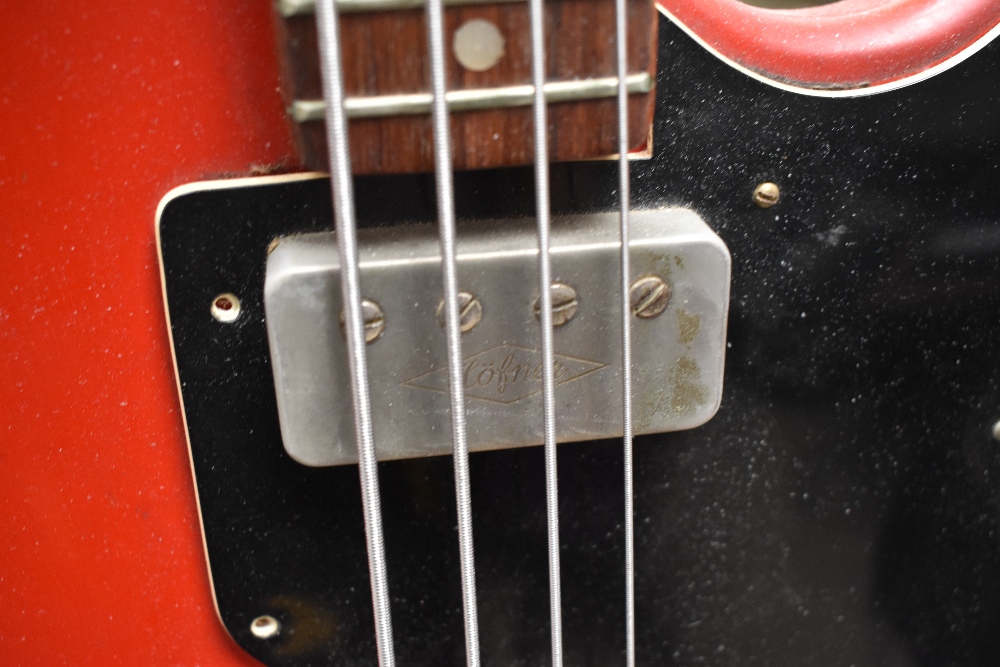 A vintage Hofner professional bass guitar having lovely narrow neck, a definite players - Image 4 of 6